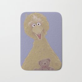 Big Bird & Radar Bath Mat | Muppets, Elmo, Acrylic, Sesamestreet, Children, Bigbird, Digital, Graphite, Radarteddybear, Bird 