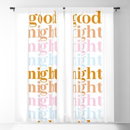 good night night 1 Blackout Curtain