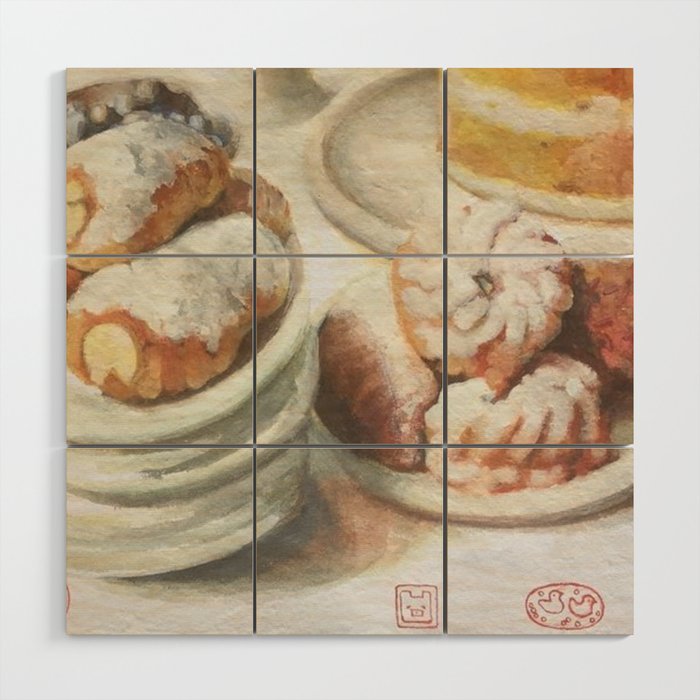Blurry Pastries Wood Wall Art