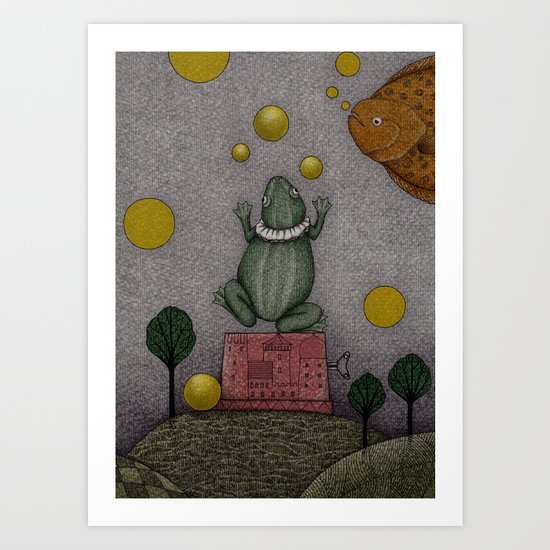 Frogking (2) Art Print