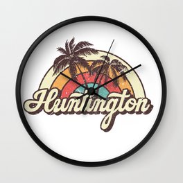 Huntington beach city Wall Clock