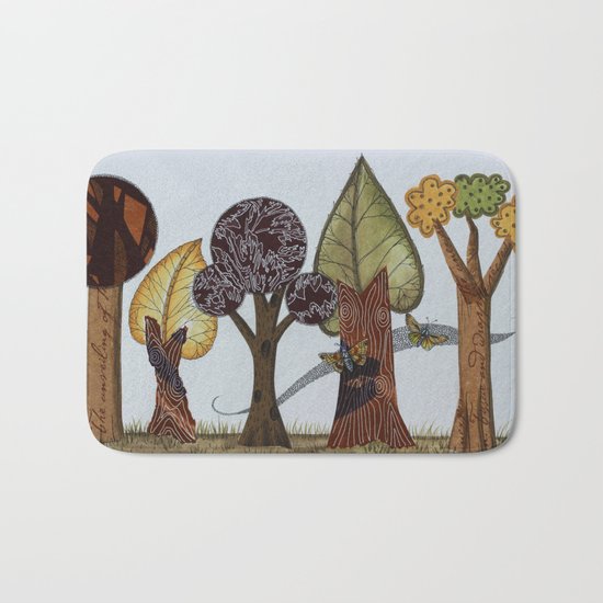 Butterflies Romance Bath Mat