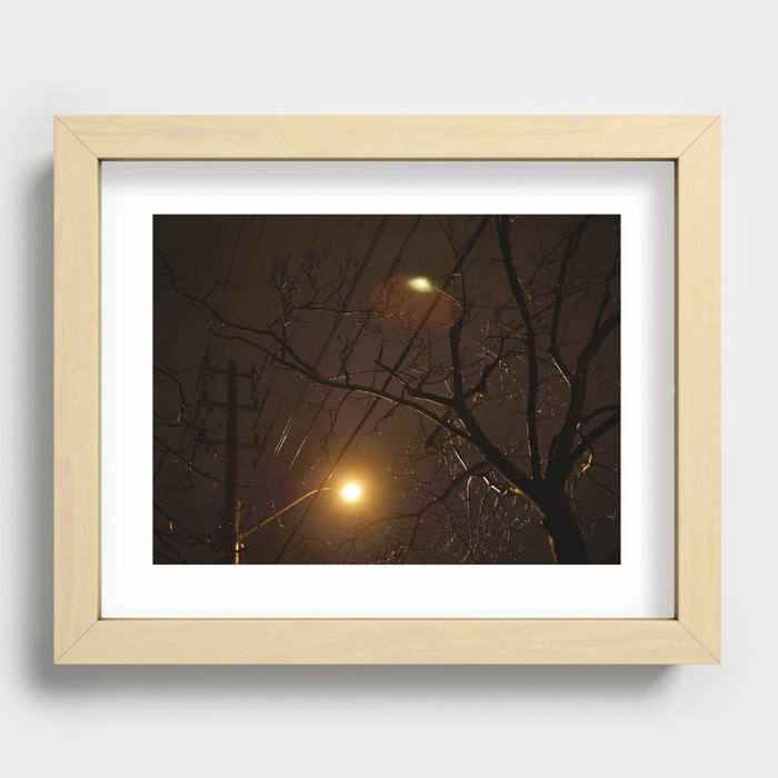 Streetlights Recessed Framed Print