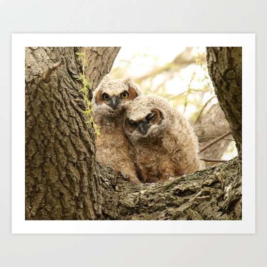 Rest your head on my shoulder Art Print