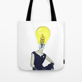 Lights are on but nobody's home Tote Bag