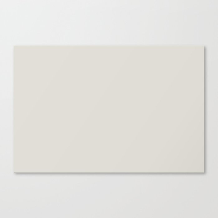 Pale Veiled Gray - Grey Solid Color Pairs PPG Shark PPG1006-2 - All One Single Shade Hue Colour Canvas Print