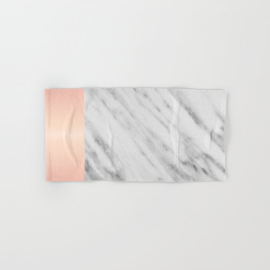 Real Italian Marble and Pink Hand & Bath Towel