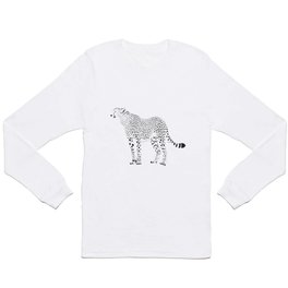Cheetah - black and white Long Sleeve T-shirt