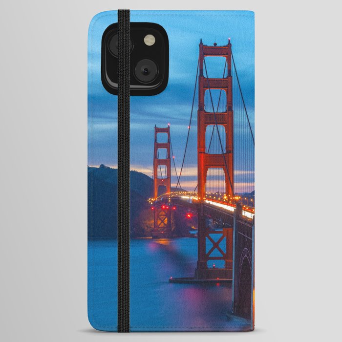 Golden Gate at Nightfall iPhone Wallet Case