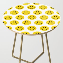 Yellow Smiley Faces Side Table