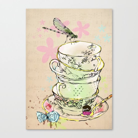 high tea Canvas Print