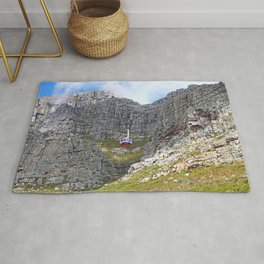 At Table Mountain, Cape Town South Africa Rug