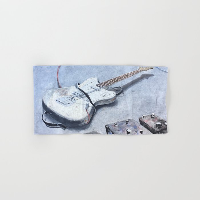 Rock N Roll Guitar Hand Bath Towel By Rachaelchatoor Society6