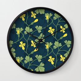 Ginkgo Biloba Blossom Wall Clock