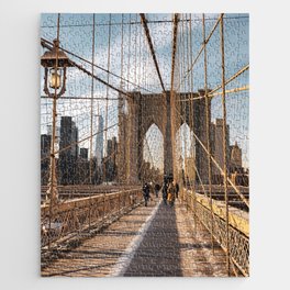 Brooklyn Bridge | Travel Photography in New York City | Winter in NYC Jigsaw Puzzle