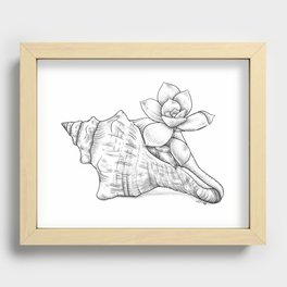 Succulent shell Recessed Framed Print