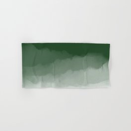 Forest Green Watercolor Ombre (green/white) Hand & Bath Towel