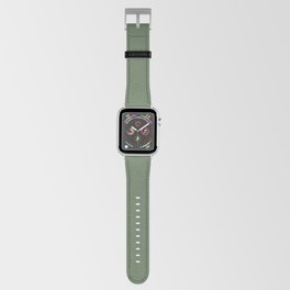 Dark Green Solid Color Pantone Vineyard Green 18-0117 TCX Shades of Green Hues Apple Watch Band