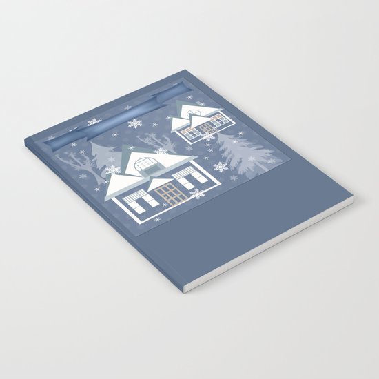 A series of "Covers for notebooks" . Winter . Christmas holidays . Notebook
