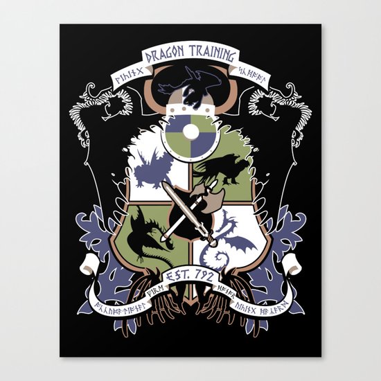 Dragon Training Crest - How to Train Your Dragon Canvas Print