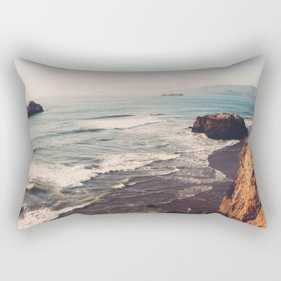 Vintage Ocean #landscape Rectangular Pillow