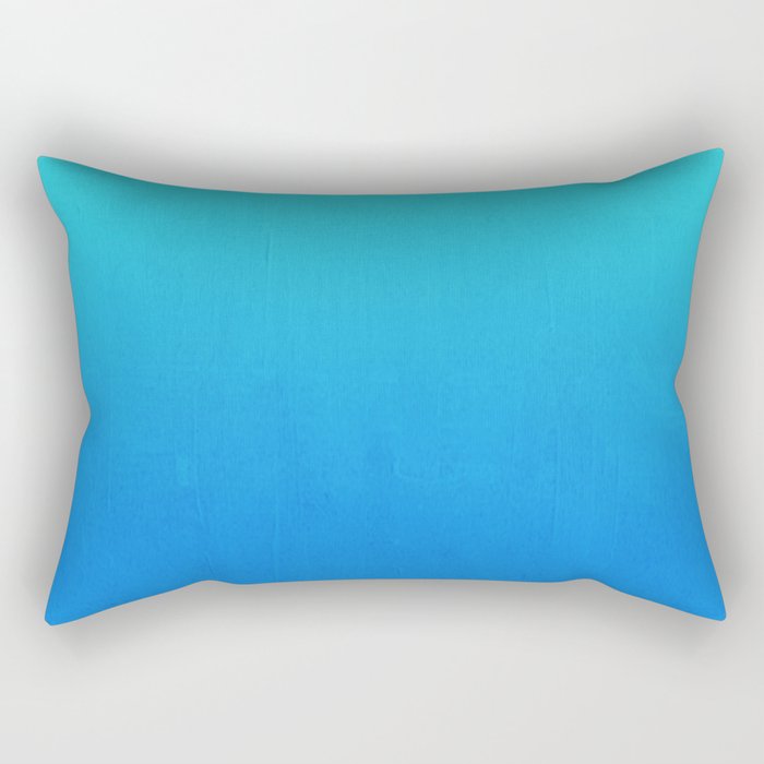 Tortuga - deep blue sea ombre painting abstract decor Rectangular Pillow
