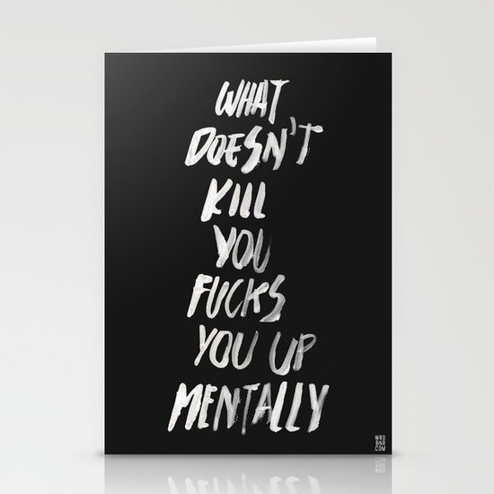Mentally, alternative Stationery Cards