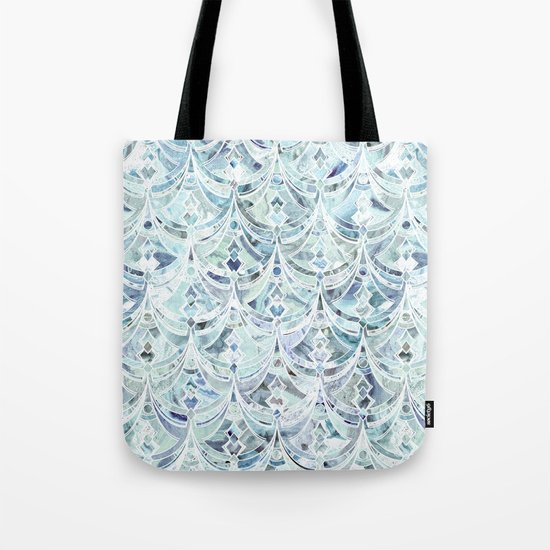 Ice and Diamonds Art Deco Pattern Tote Bag