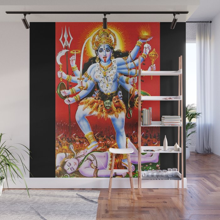 Hindu Kali 15 Wall Mural by Guy Blank Society6