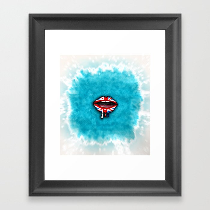 Dripping with British Pride. Framed Art Print