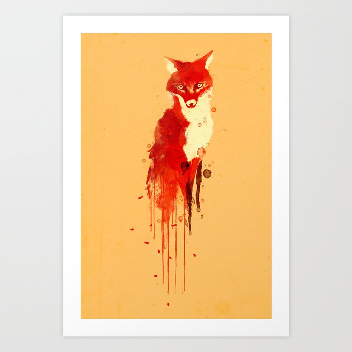 The fox, the forest spirit Art Print
