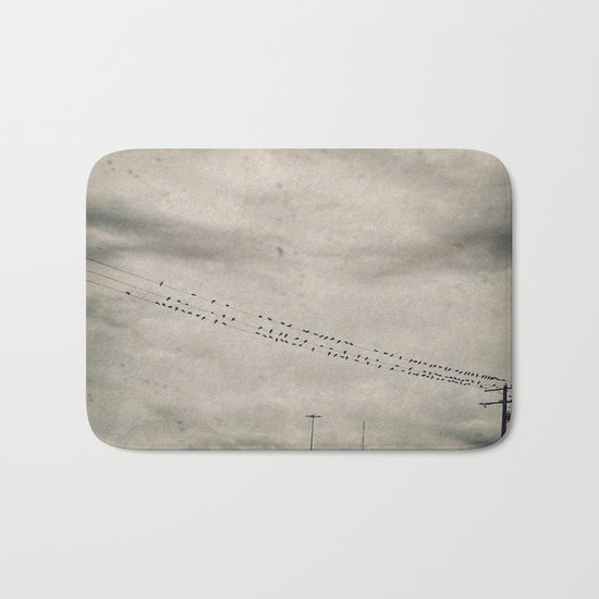 Birds in the Rain Bath Mat