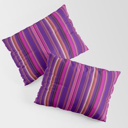 Serape Striped Textile Pattern Latinx Pillow Sham