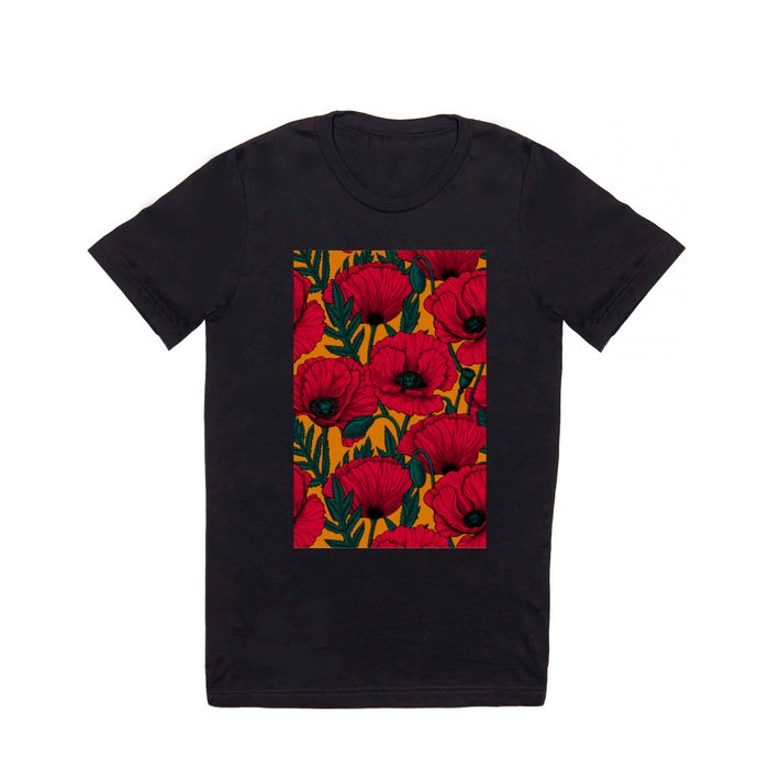 Red poppy garden    T Shirt