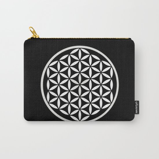 Flower of Life Yin Yang Carry-All Pouch