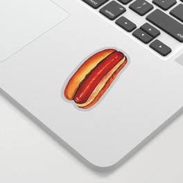 Hot Dog Pattern Sticker
