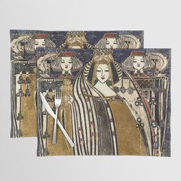 Queen of Clubs by Margaret Macdonald Mackintosh Placemat