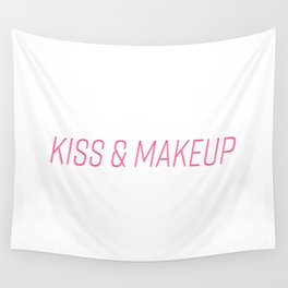 Kiss & Makeup (Pink) Wall Tapestry