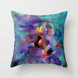 Where is Vincent ? Abstract 3D Mystic Art Throw Pillow