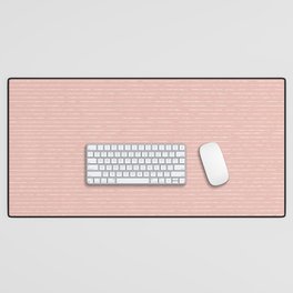 Lines (Blush Pink) Desk Mat