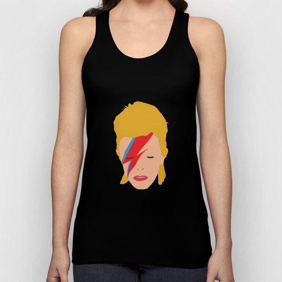 Bowie is lightning Unisex Tank Top