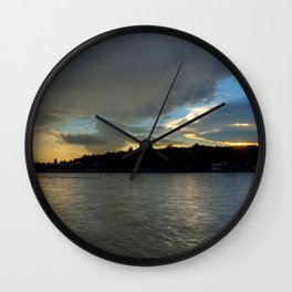 Evening with the Ganges... Wall Clock