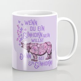 Nashorn Einhorn Motivation Humor Coffee Mug