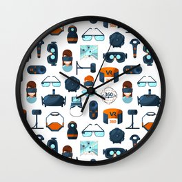 Video Games Pattern | Gaming Console Computer Play Wall Clock