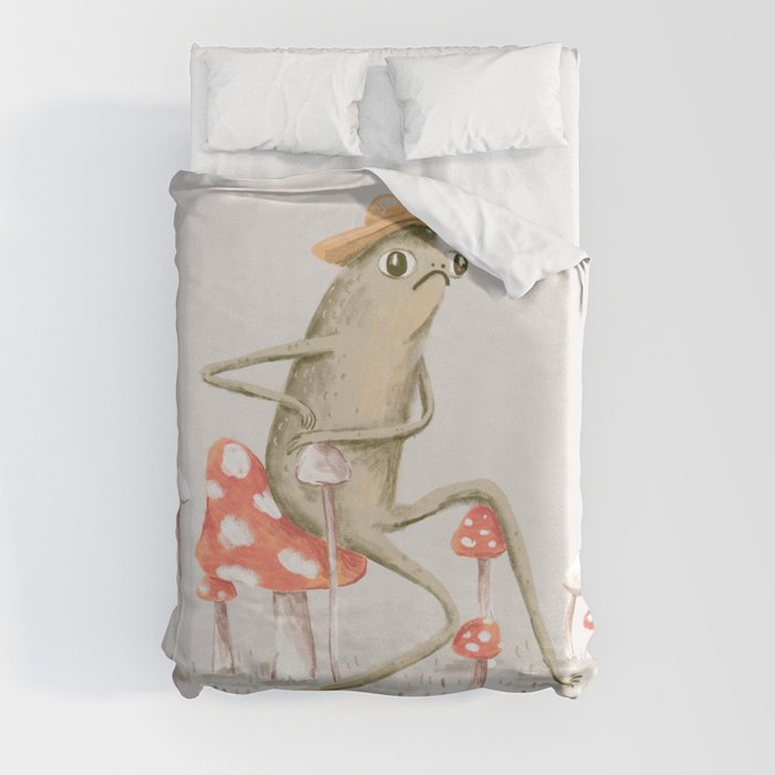 Awkward Toad Duvet Cover