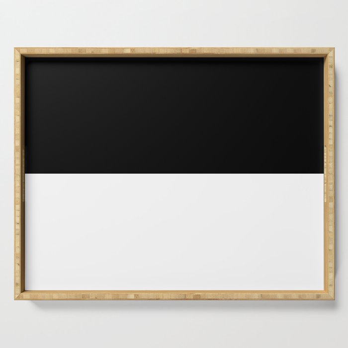 Black And White Serving Tray
