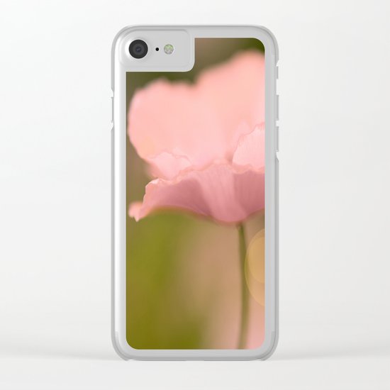 Dreamy Poppy Clear iPhone Case