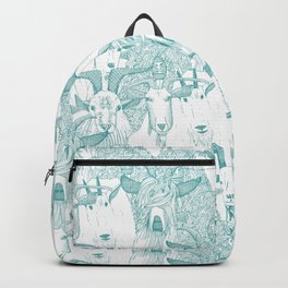 just goats teal Backpack