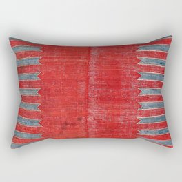 Yürük  Antique Manisa West Anatolian Kilim Print Rectangular Pillow