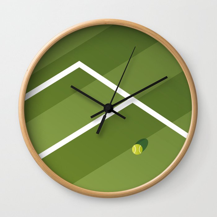 TENNIS COURT: WIMBLEDON Wall Clock